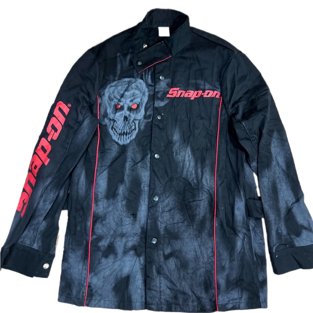 Snap on denim shirt